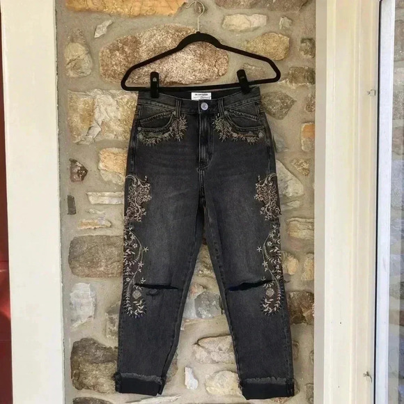 NWT One Teaspoon x Free People Royal Rock Legends Embroidered Beaded Jeans - Picture 1 of 12
